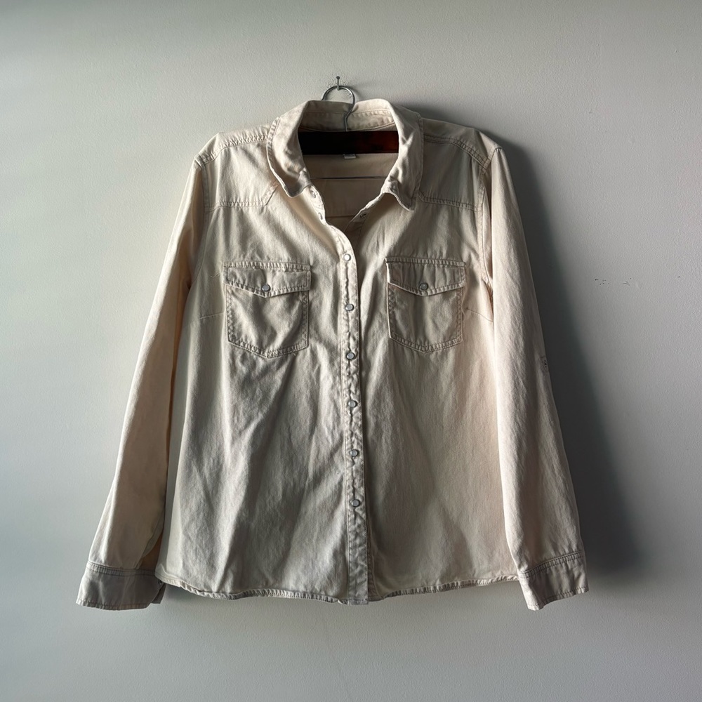 Sonoma Button up light denin jacket size‎ L